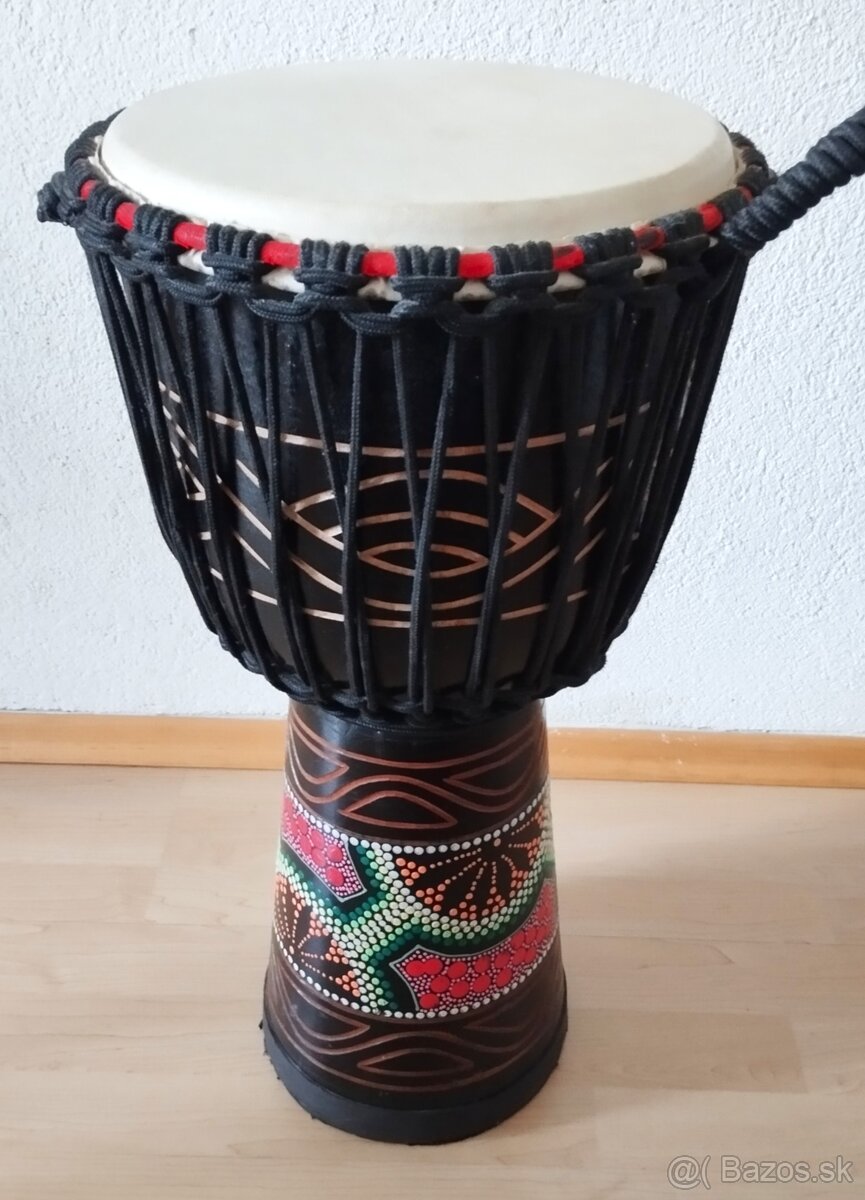 Predám africký bubon Djembe – výška 60 cm, priemer 30 cm