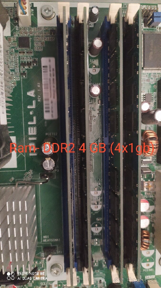 Predám Ram /pamäte- DDR 2 4gb (4x1gb)
Ddr2