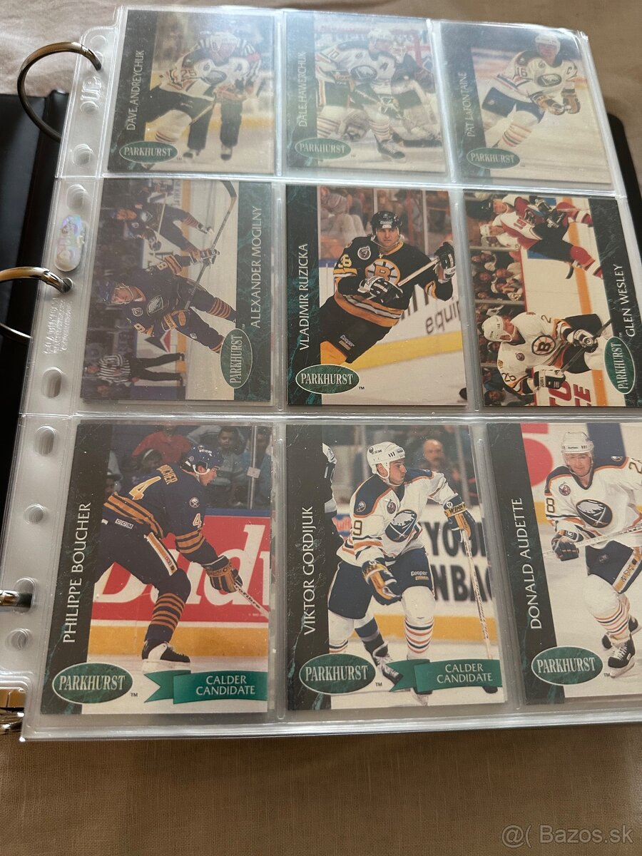 Predám hokejové kartičky Parkhurst 1992-93 a 1993-94