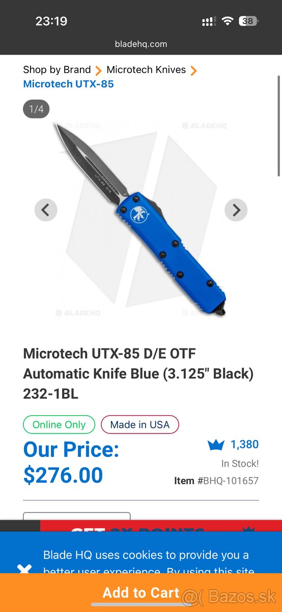 Microtech nožik UTX-85 D/E