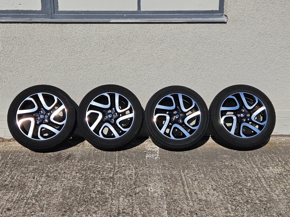 Originálne disky RENAULT 4x100 R17, pneu Michelin