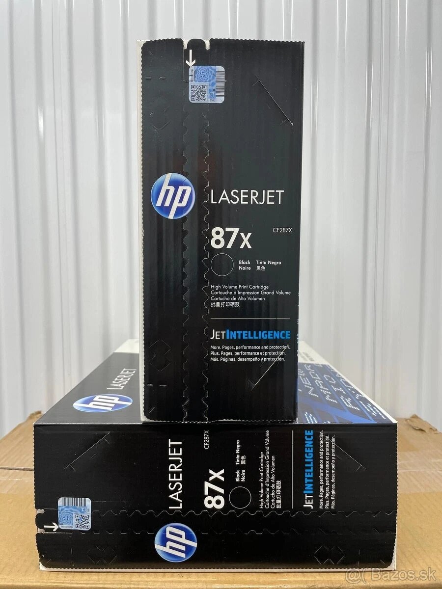 2 ks originálních tonerových kazet HP 87X černá