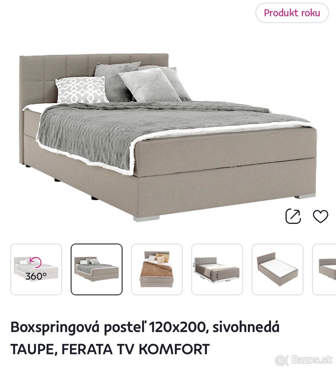 Boxspring postel