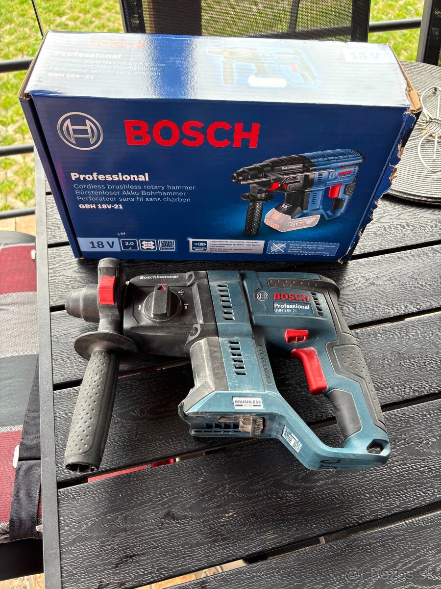 Aku vŕtacie kladivo a bruska Bosch