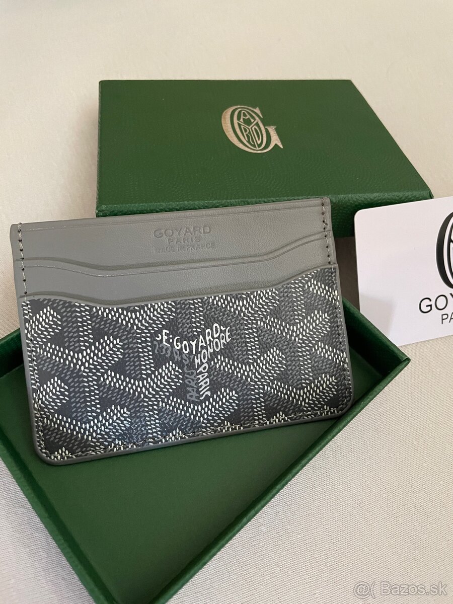 Goyard sivý cardholder na karty