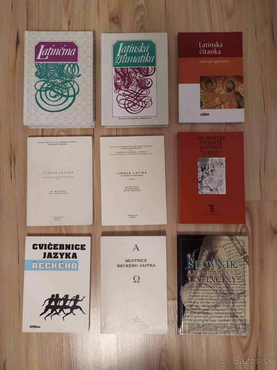 Predám učebnice - latinčina, starogréčtina, starosloviečina
