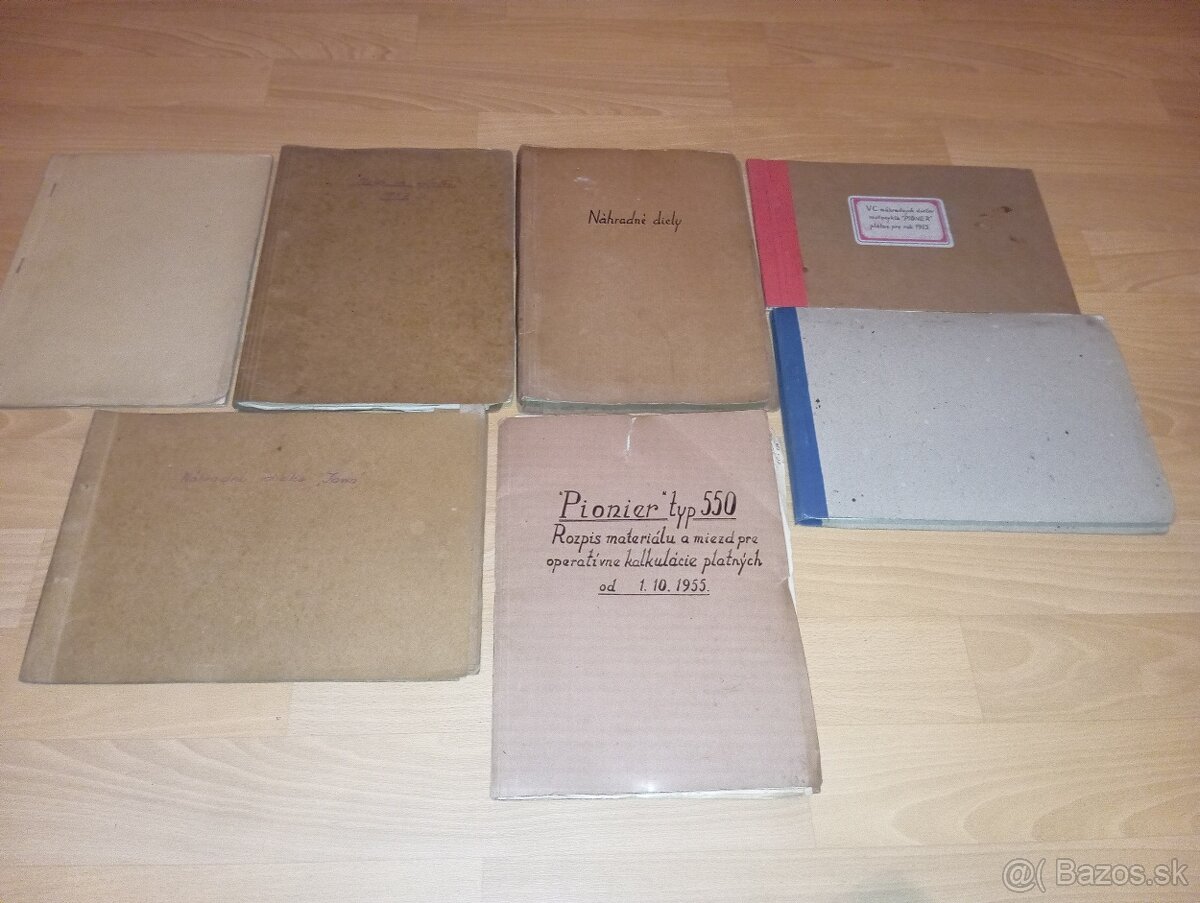 Predám katalógy na Jawa 550 1955-57