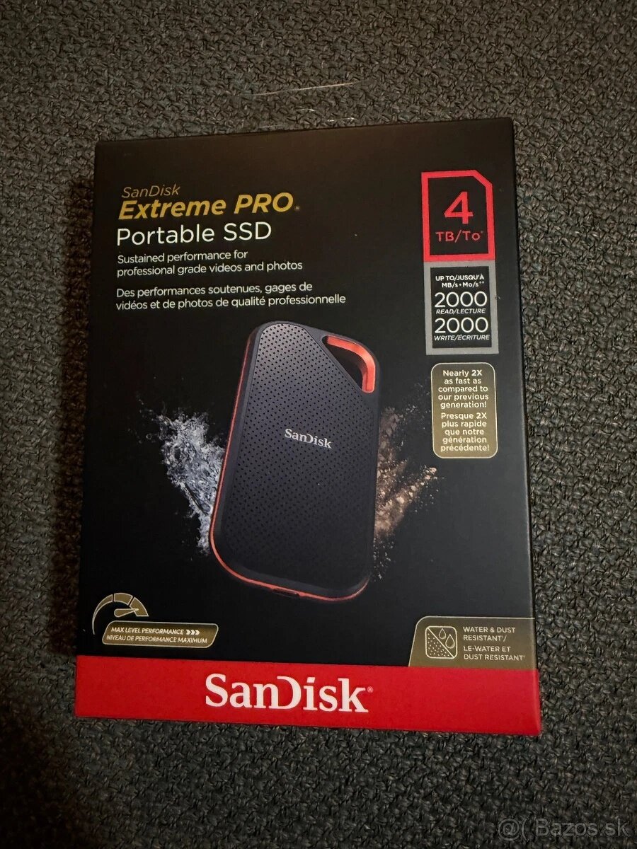 SanDisk Extreme Pro Portable V2 4TB (nový)