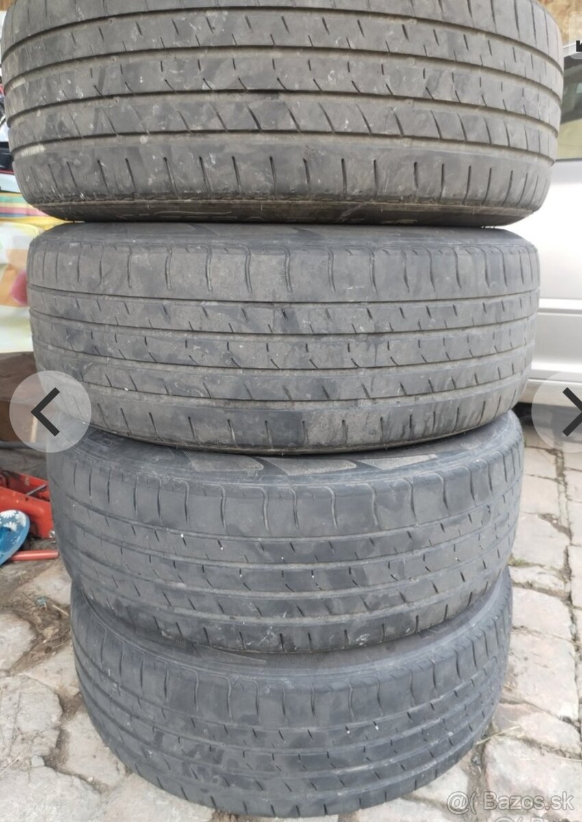 Predám 4ks letné gumy 225/55/19