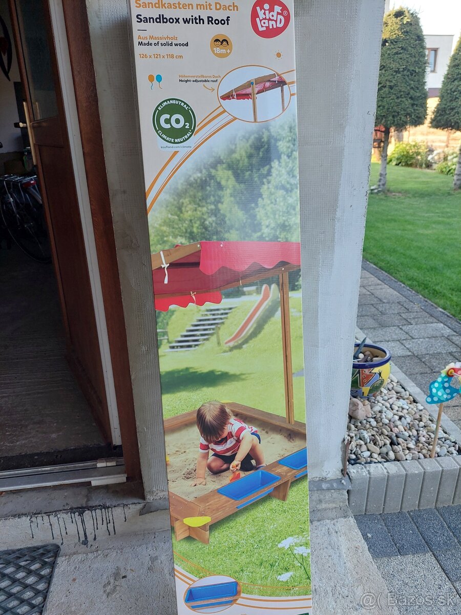 detské drevené pieskovisko