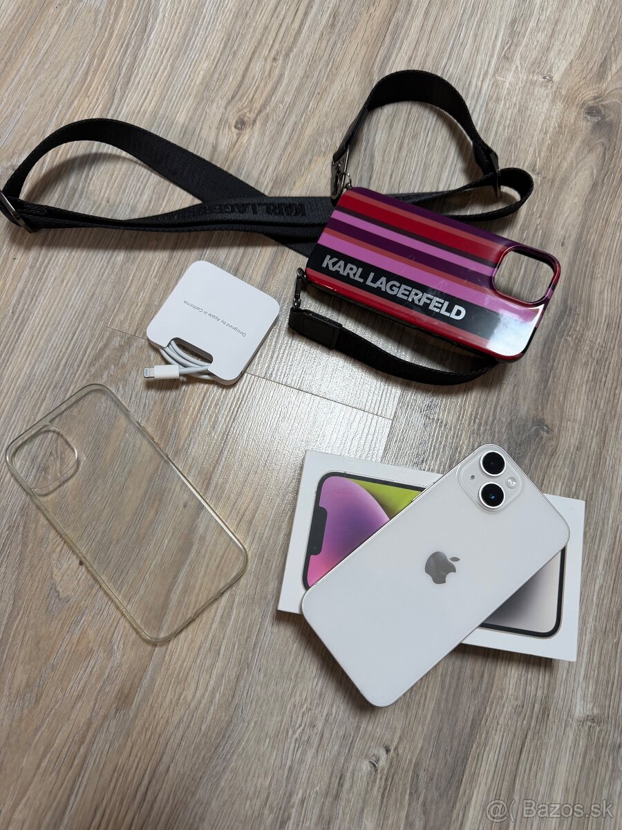 Iphone 14, 128 GB biely