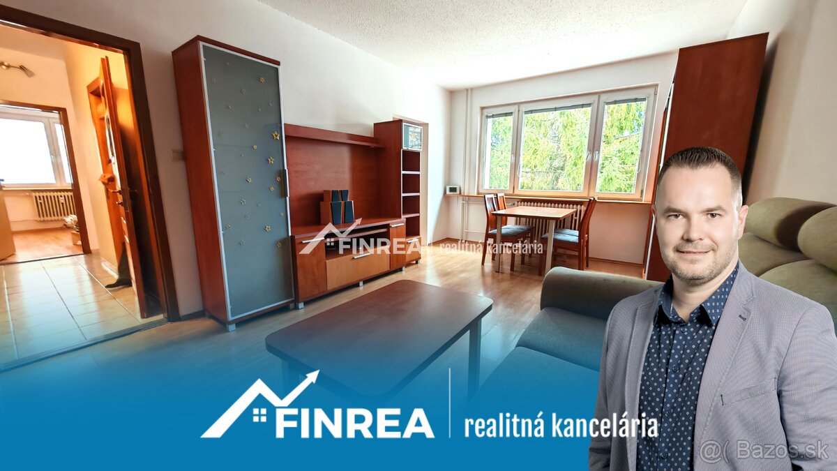 FINREA│Zariadený 3-izbový byt na prenájom s balkónom M.R. Št