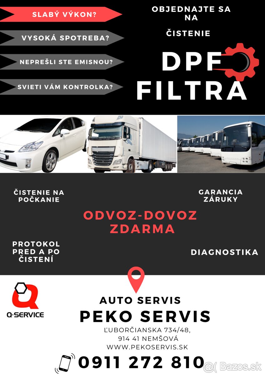 Profesionálne čistenie DPF filtrov