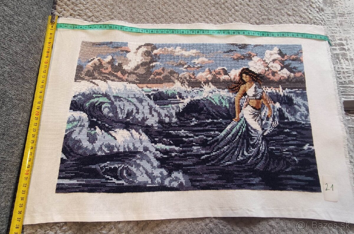 Žena v mori 55,5×38
