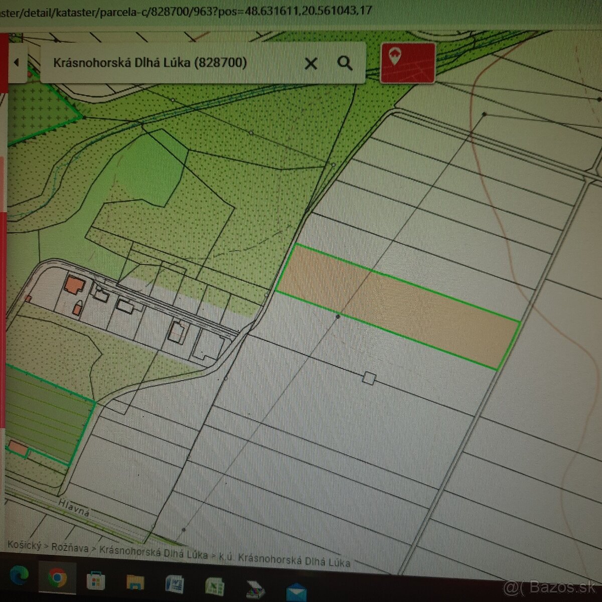 Pozemok  Krásnohorská dlhá lúka  10 332 m2