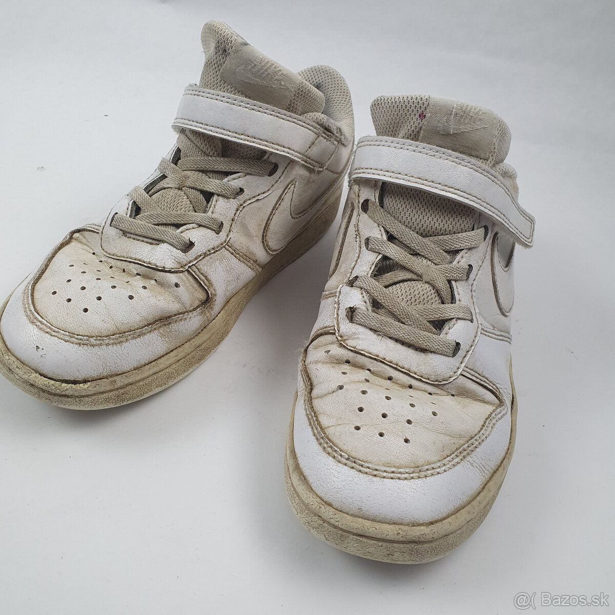 predam detske tenisky nike biele nosene kozenne