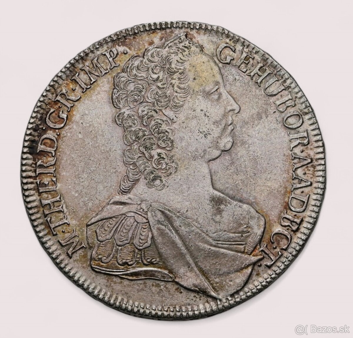 STRIEBORNÝ TOLAR 1763 KB / Mária Terézia