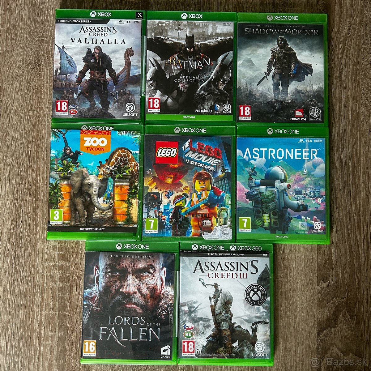 Hry Xbox One, Xbox 360 Xbox X, Assasins Creed, Batman a iné.