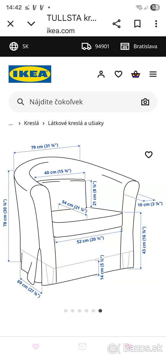 Ikea kreslo