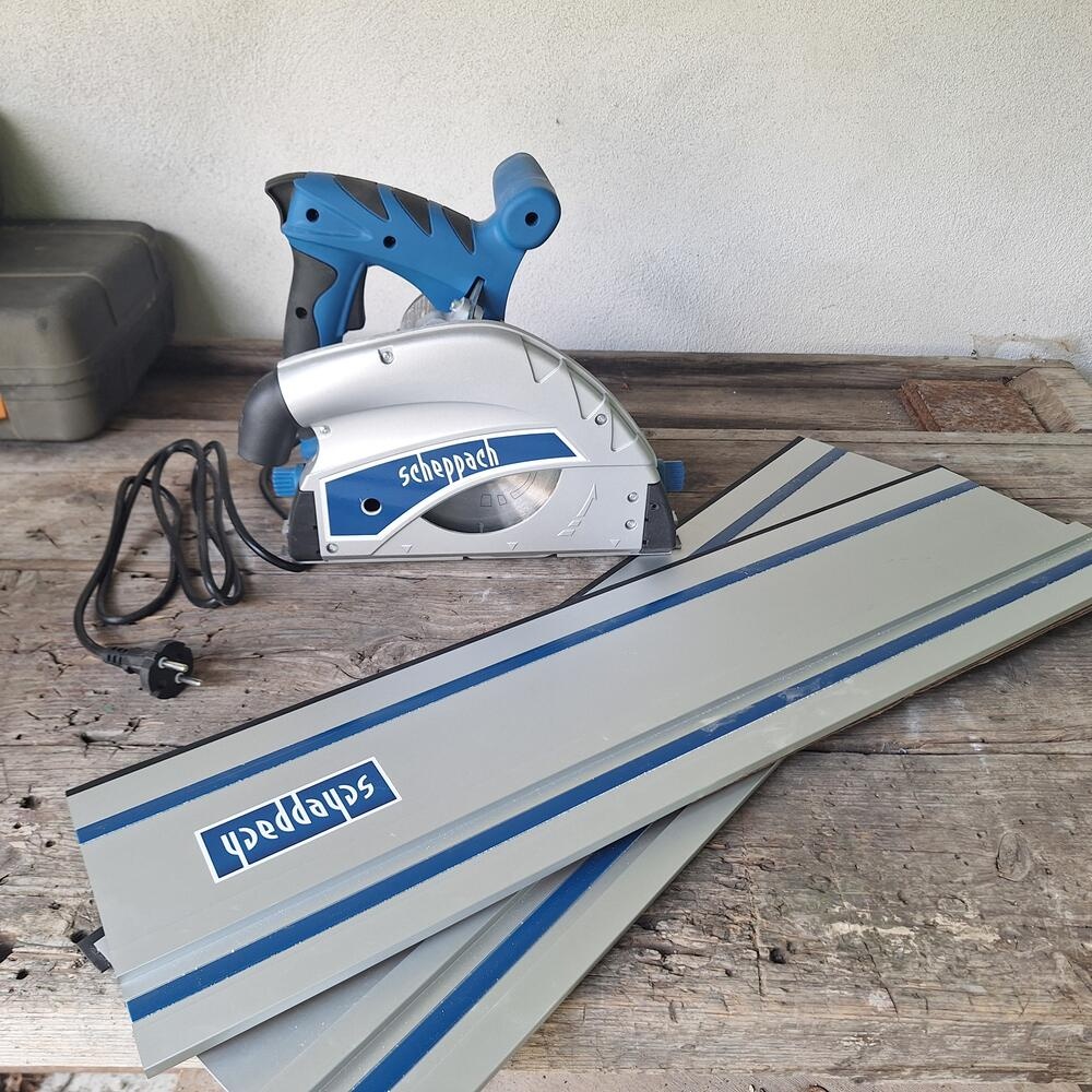 Scheppach PL 55 ponorná pila + 2x vodiaca lišta 1200W