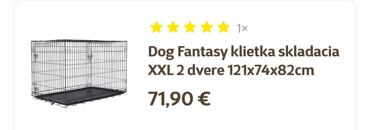 Predám klietku veľkosť 121x74x82cm