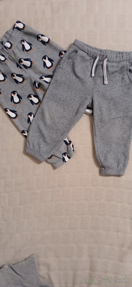 Flísové tepláky v.86 - 2ks