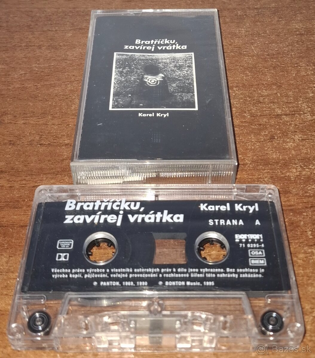 MG Kazeta Karel Kryl-Bratříčku, Zavírej ... / 100% TOP STAV
