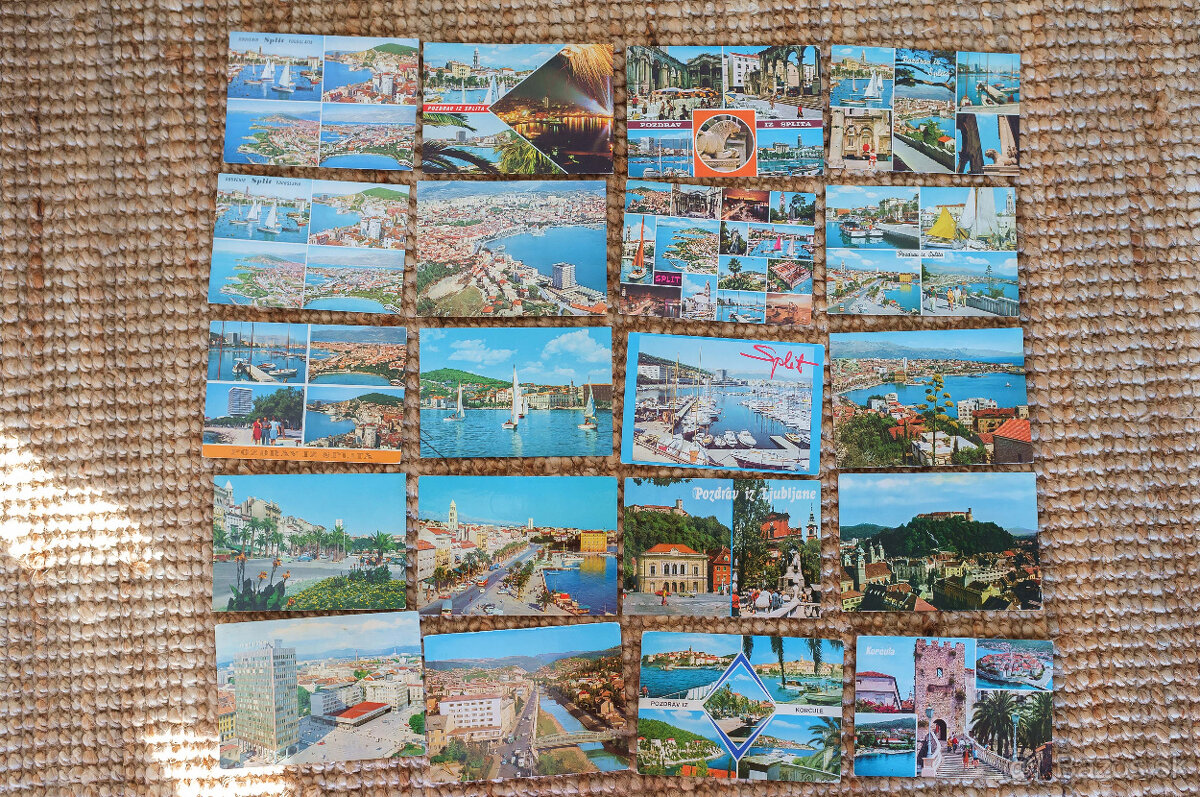 Staré prázdninové pohľadnice Juhoslávia, Chorvátsko