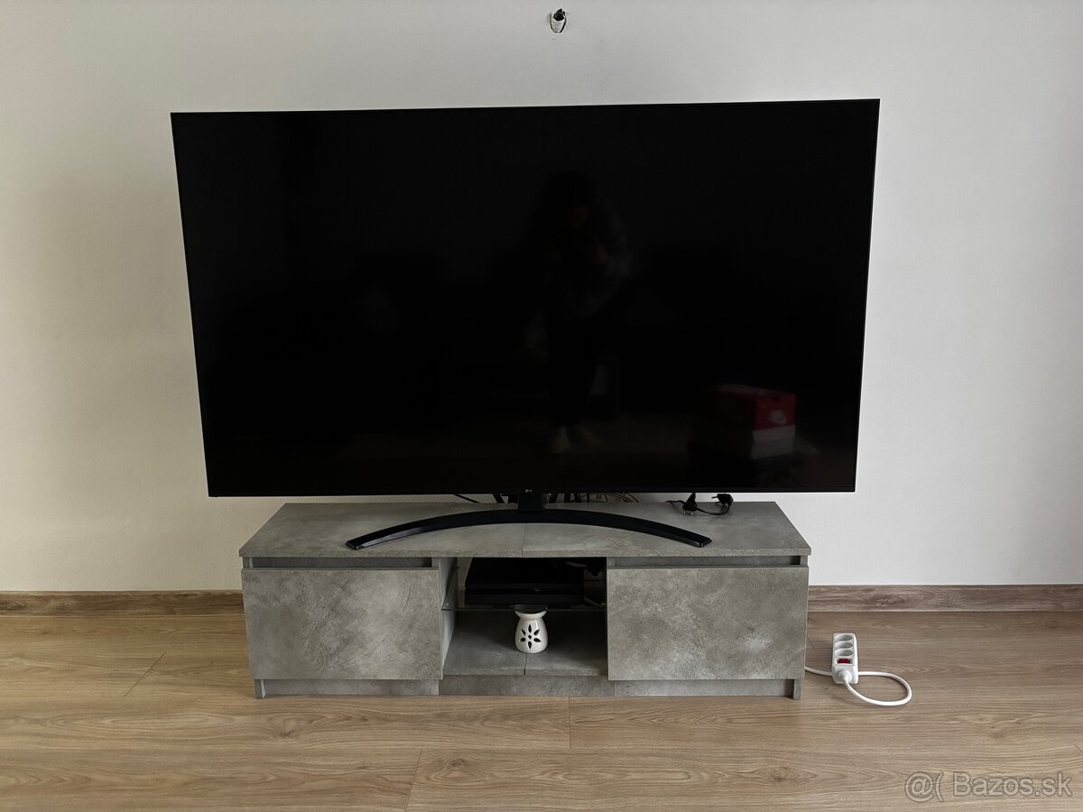 Obývacia skrinka pod TV – sivá, nová