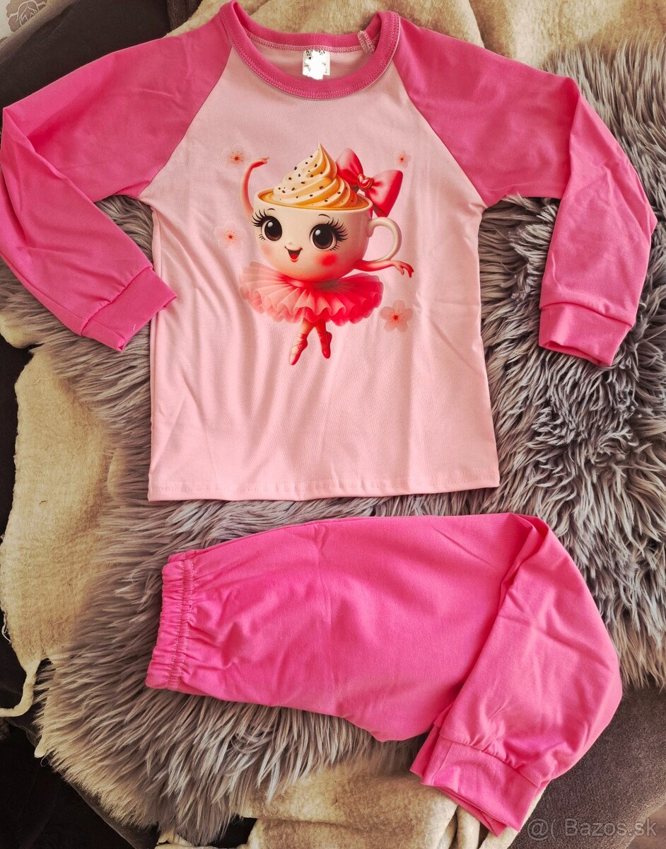Detské bavlnené pyžamo Ballerina Cappuccina