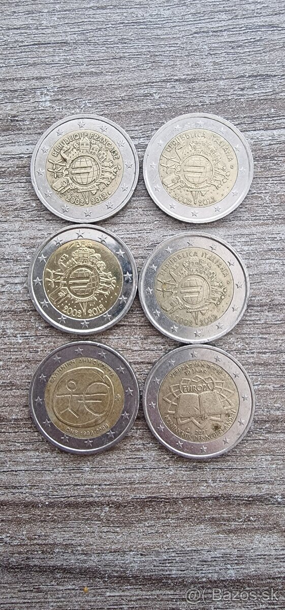 2€ pamätné mince 39ks