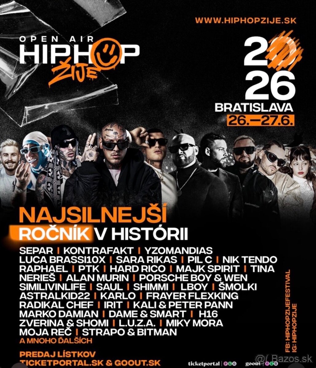 Hip hop žije- listok