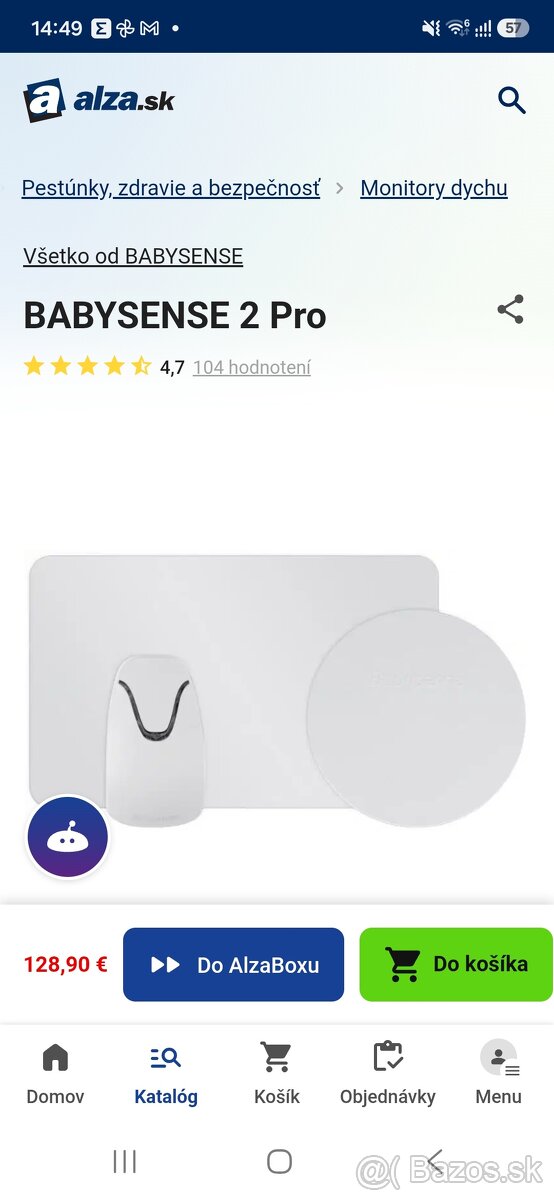 Monitor dychu BabySense 2 Pro