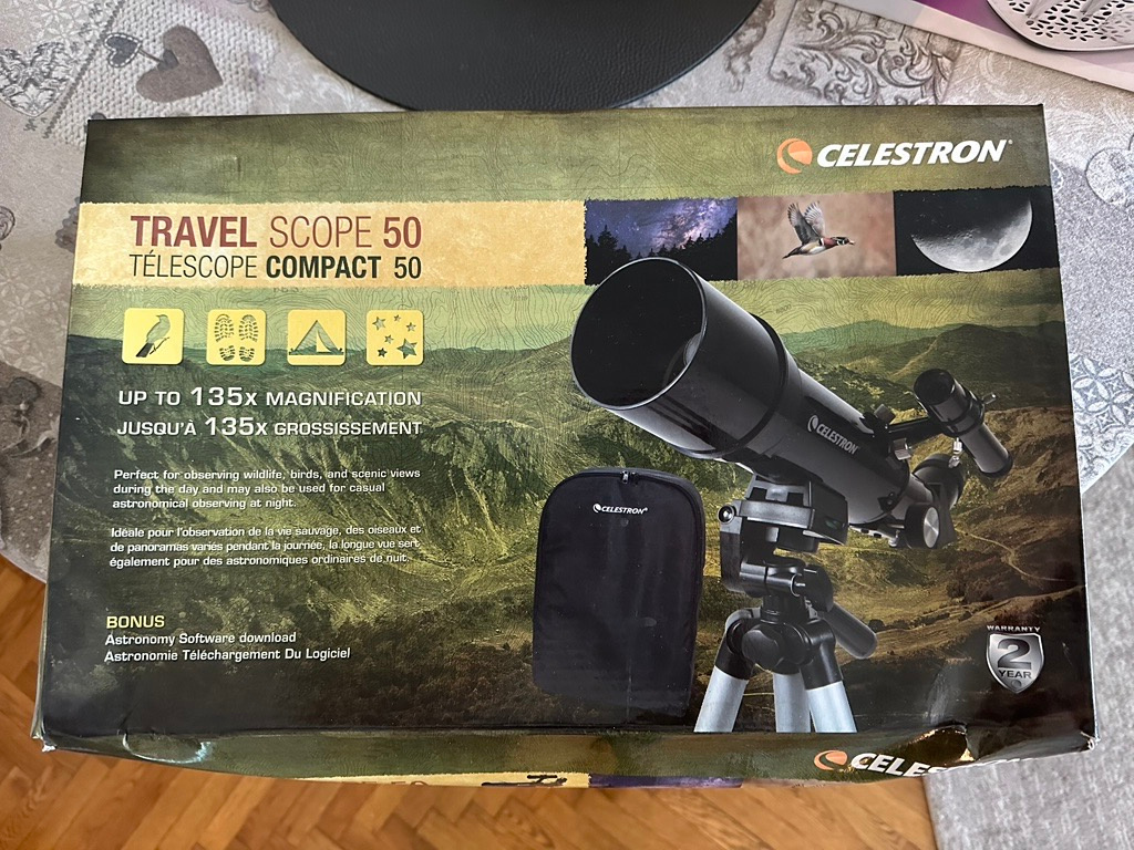 Ďalekohľad Celestron Travel Scope 50