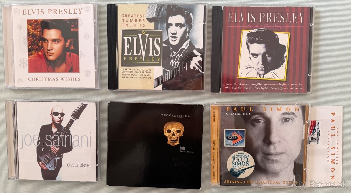 Cdčka Elvis,Apocalyptica,Paul Simon a Joe Satriani