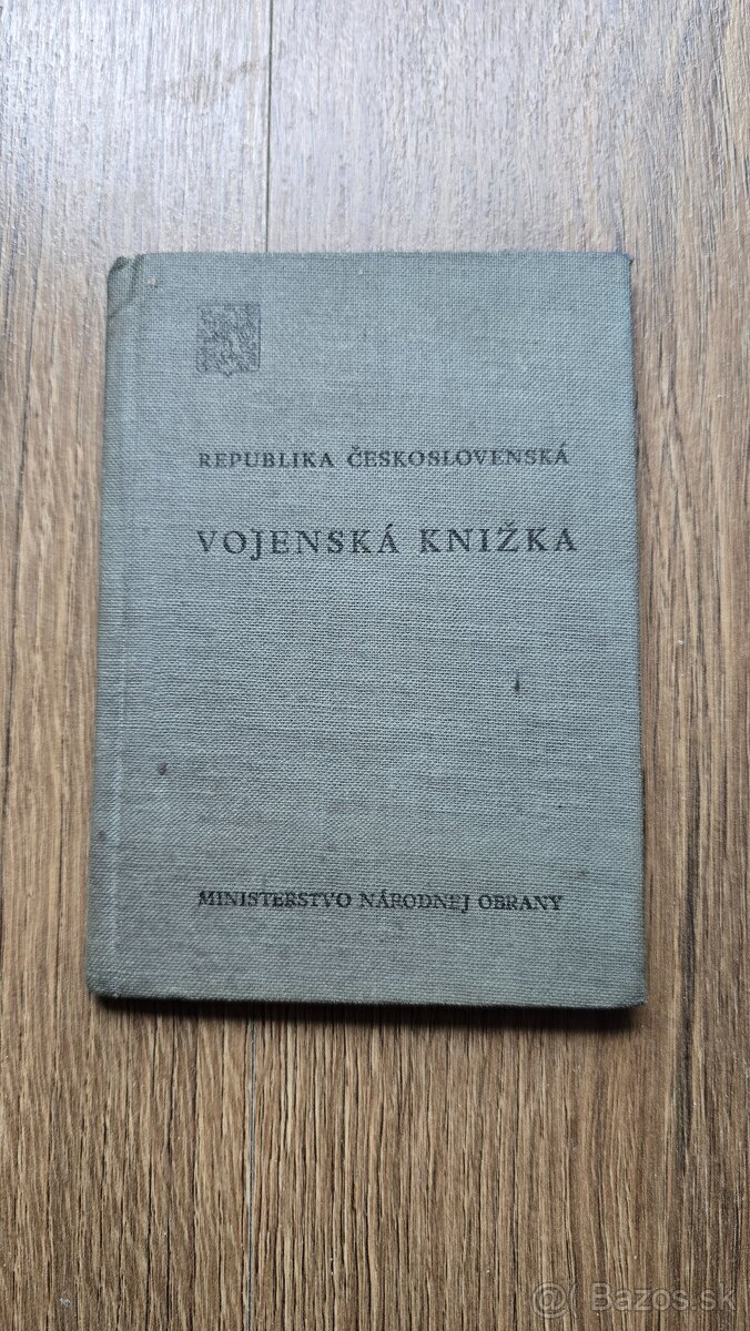 Vojenská knižka 1951 + Legitimácia