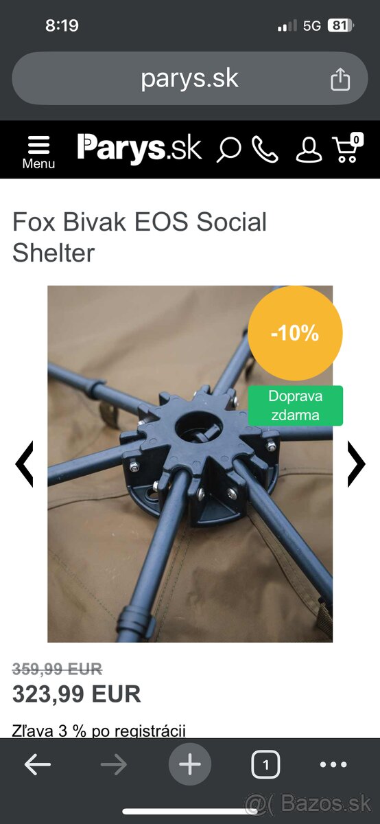 Fox Bivak EOS Social Shelter
