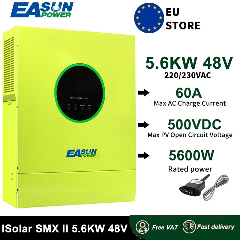 Hybridný menič  offgrid EASUN 5,6kW.