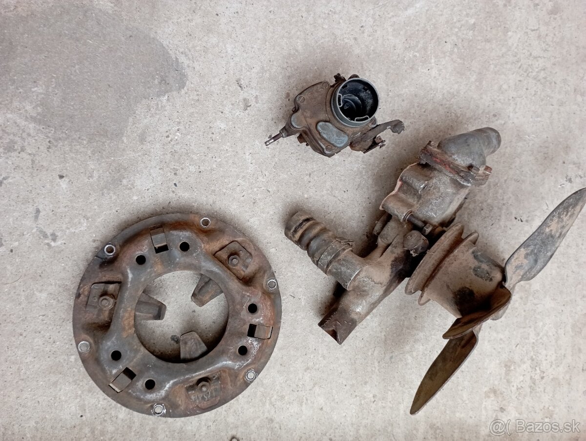 Škoda 1202,1203 karburátor, Vodná pumpa, tanier spojky