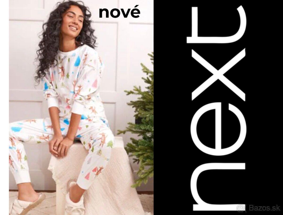 NOVÉ ///// NEXT luxusné pyžamo + papuče set.