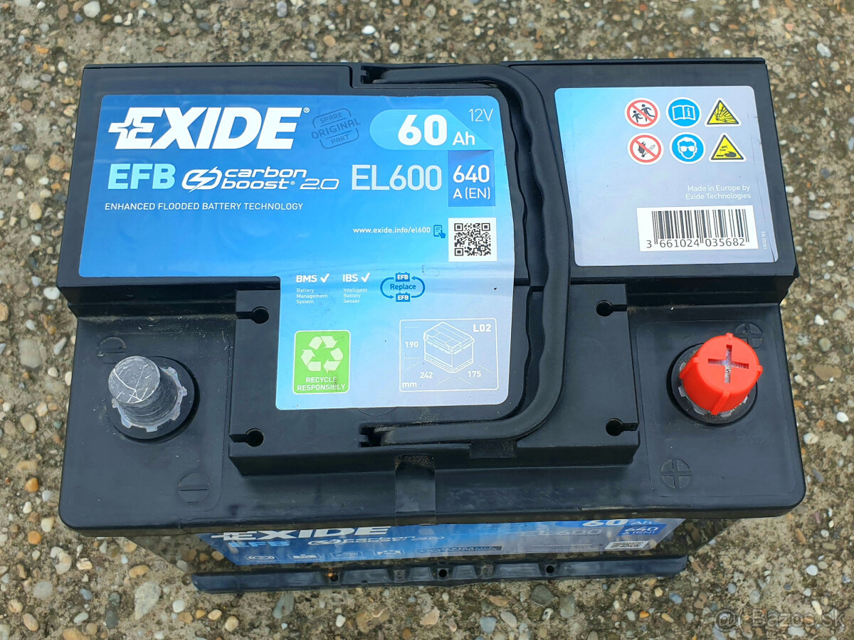 EXIDE EL600 START-STOP EFB akumulator do auta