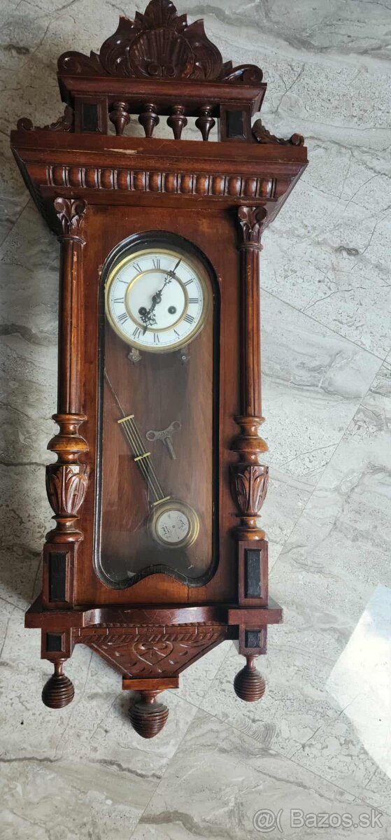 Nemecké hodiny Kienzle – Freischwinger, cca 1903 FUNKČNÉ