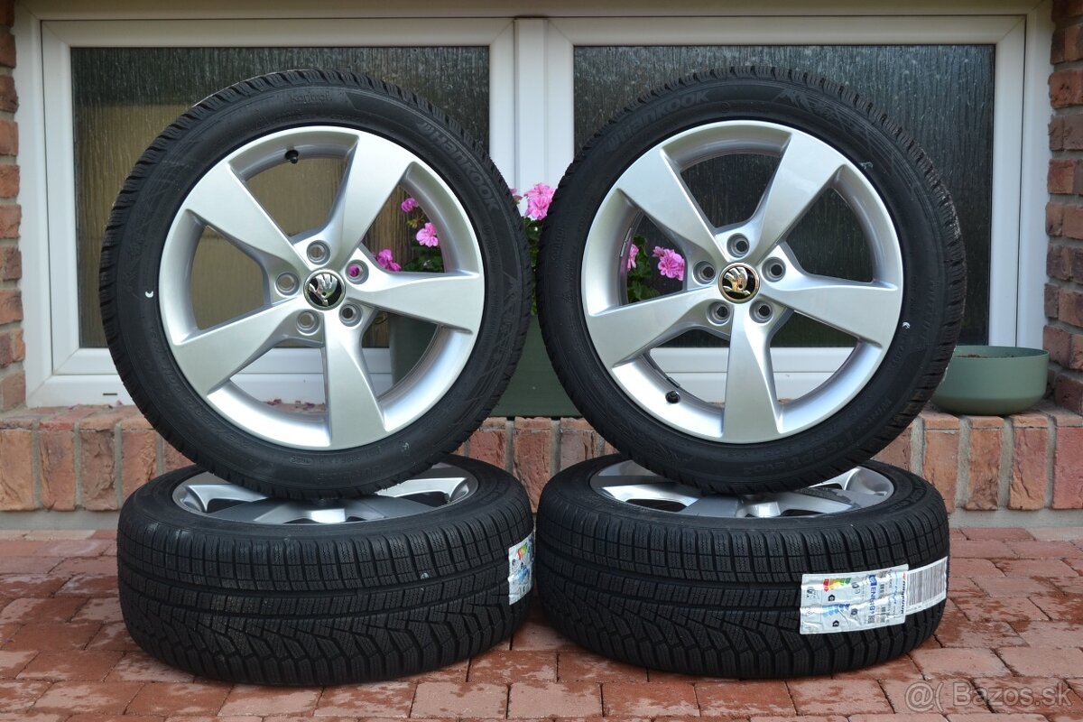 5×100 R16 Originál zimná sada kolies Škoda Rapid