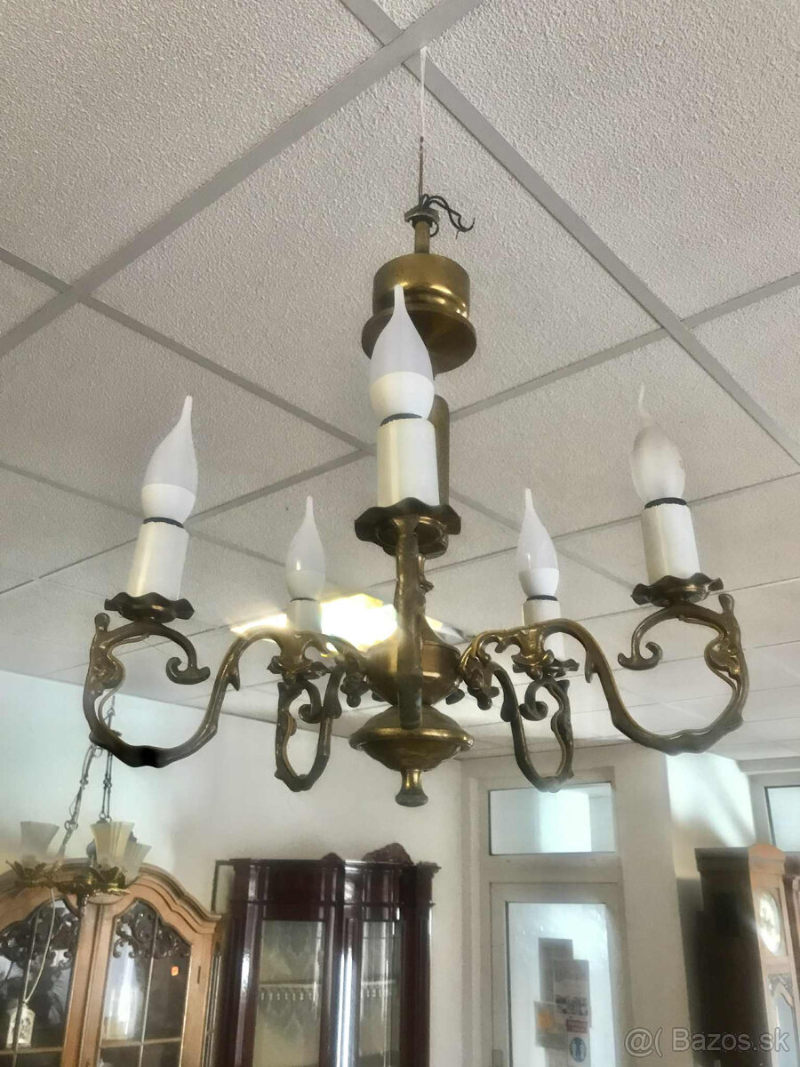 Mosadzny 6 ranenny luster.