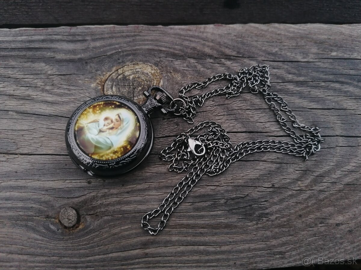 Panna Mária s Ježišom vreckové hodiny