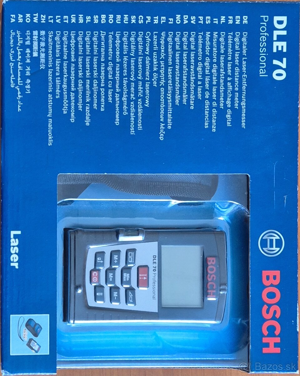 Laserový diaľkomer Bosch DLE 70 – nepoužitý