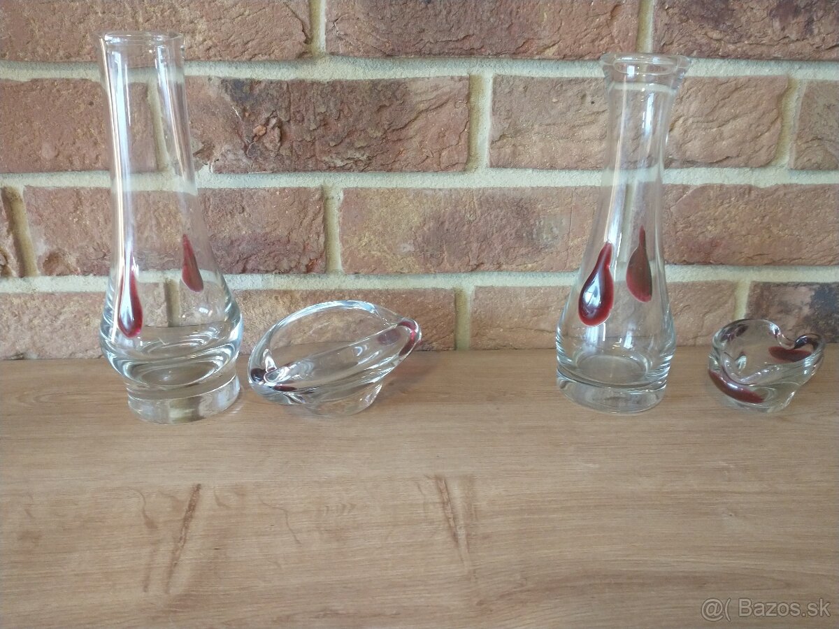 retro sklo, hutné sklo