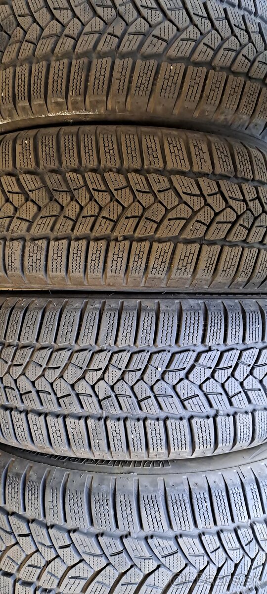 Predám 4ks jazdené zimné 205/55r16-91T Firestone