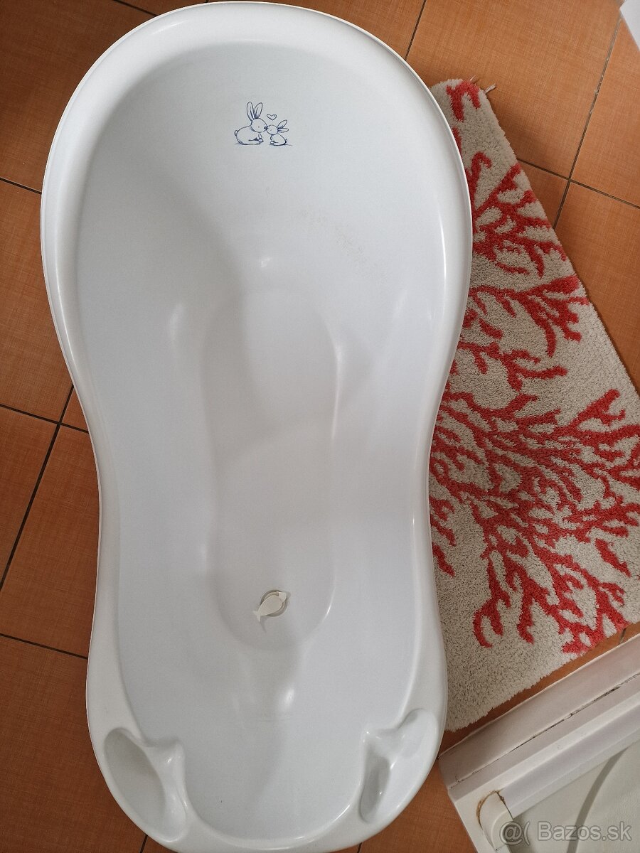 Anatomická vanička s výpustom 102 cm Lux Bunny biela