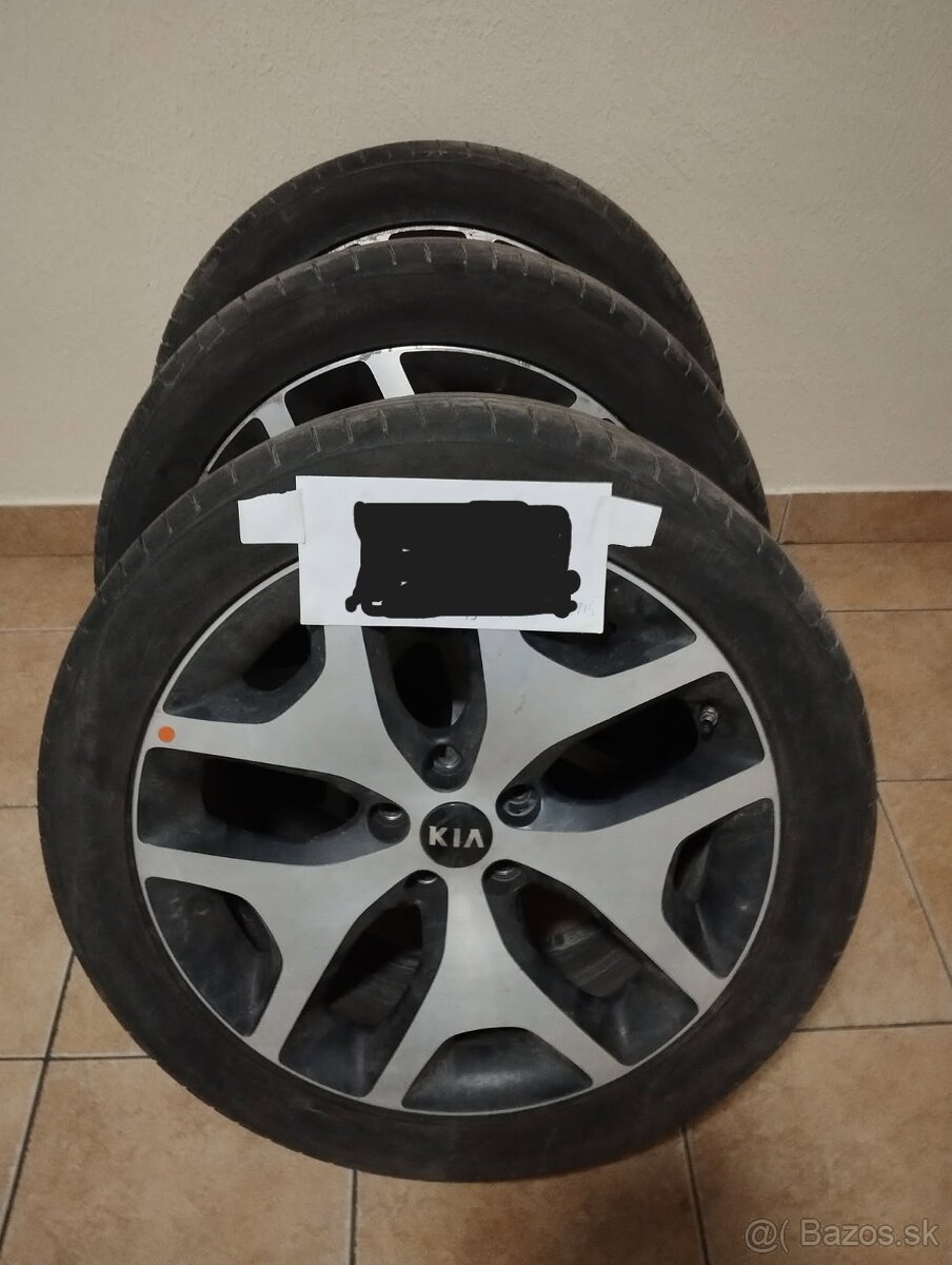Predám hliníkové originál 19" kolesá KIA Sportage.